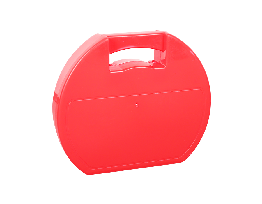 Anti-skid chain plastic box packaging-red round