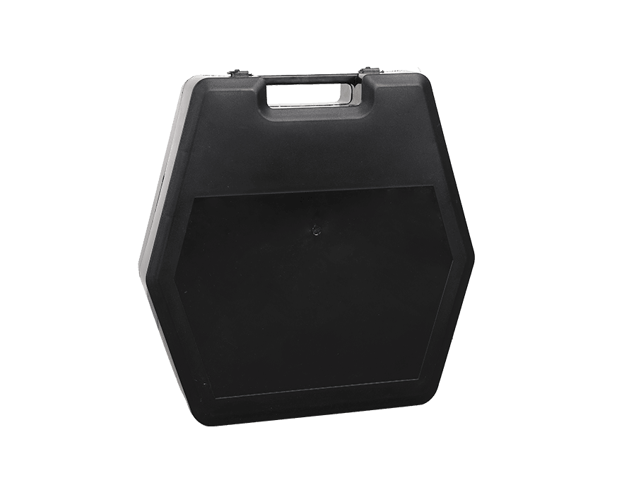 Anti-skid chain plastic box packaging-black polygon