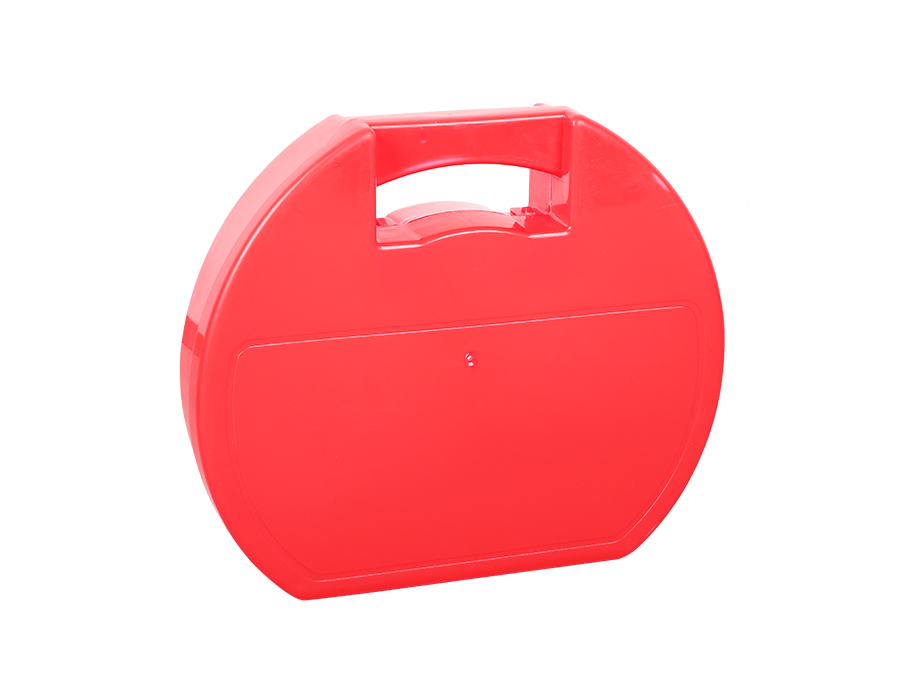 Anti-skid chain plastic box packaging-red round