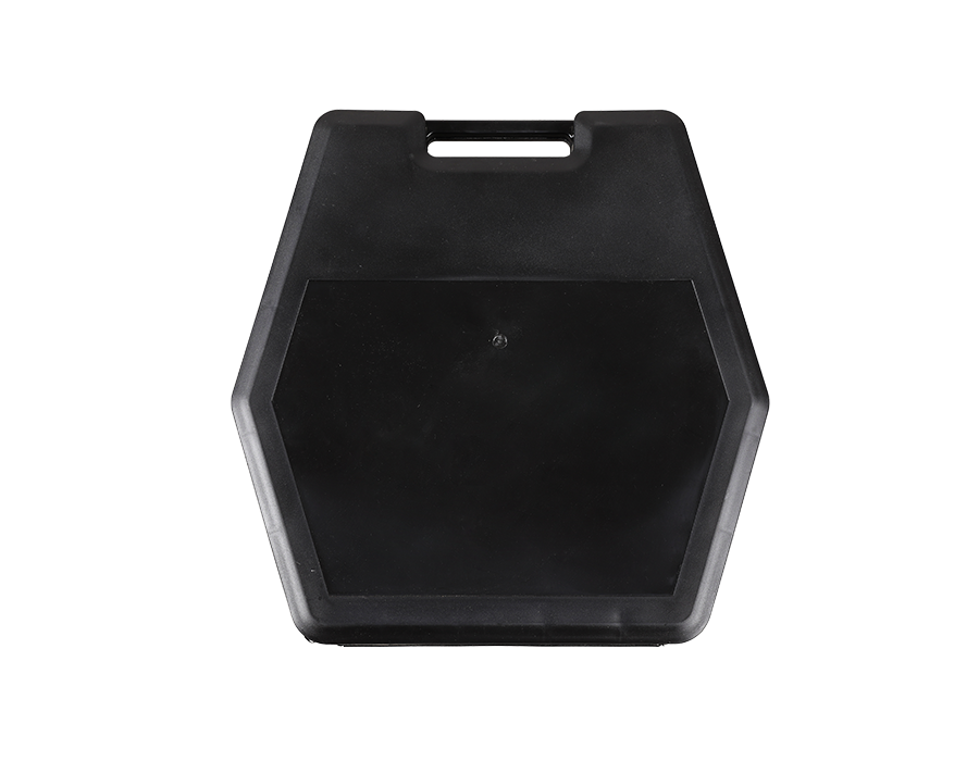 Anti-skid chain plastic box packaging-black polygon